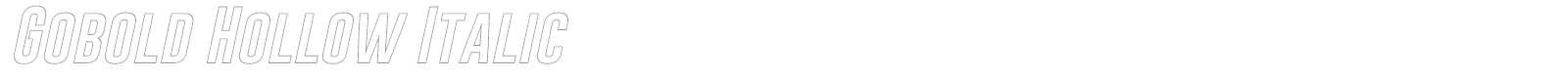Gobold font preview